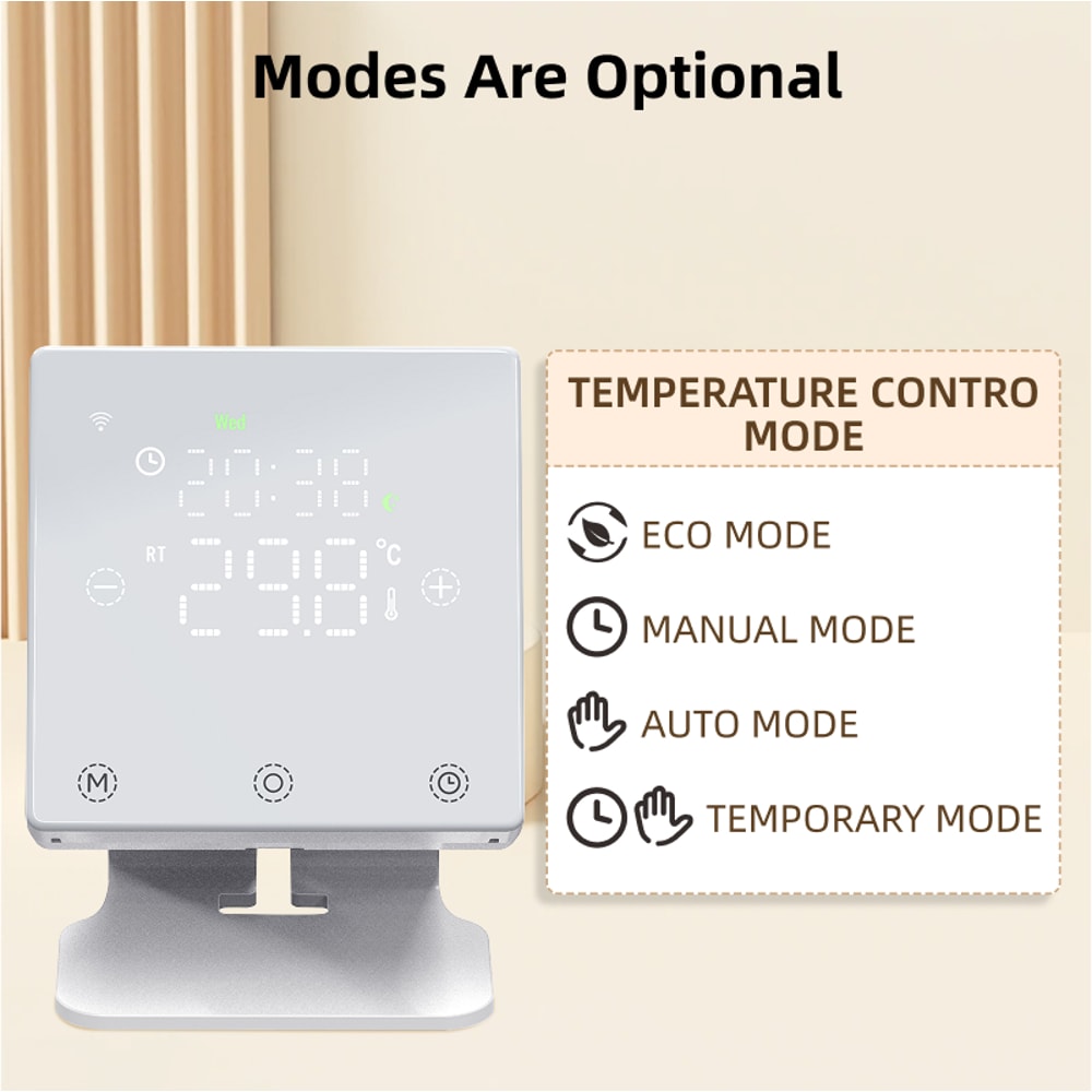 High Precision Smart WiFi Thermostat for Boiler Heating with Alexa Google Control