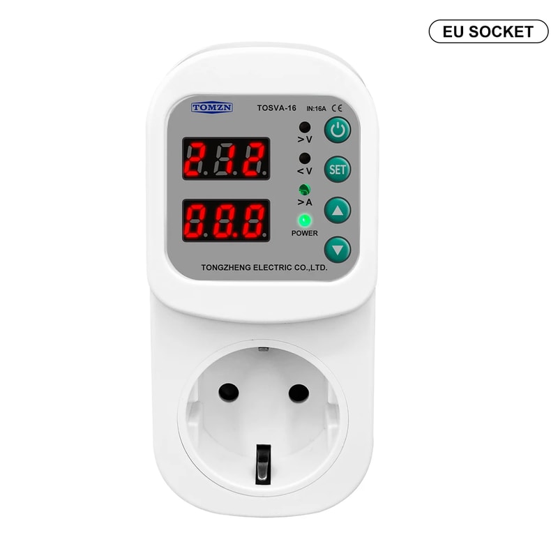 Smart Voltage Protector Socket With Adjustable Current Overvoltage Protection Plug 1