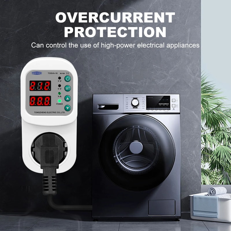 Smart Voltage Protector Socket With Adjustable Current Overvoltage Protection Plug 2