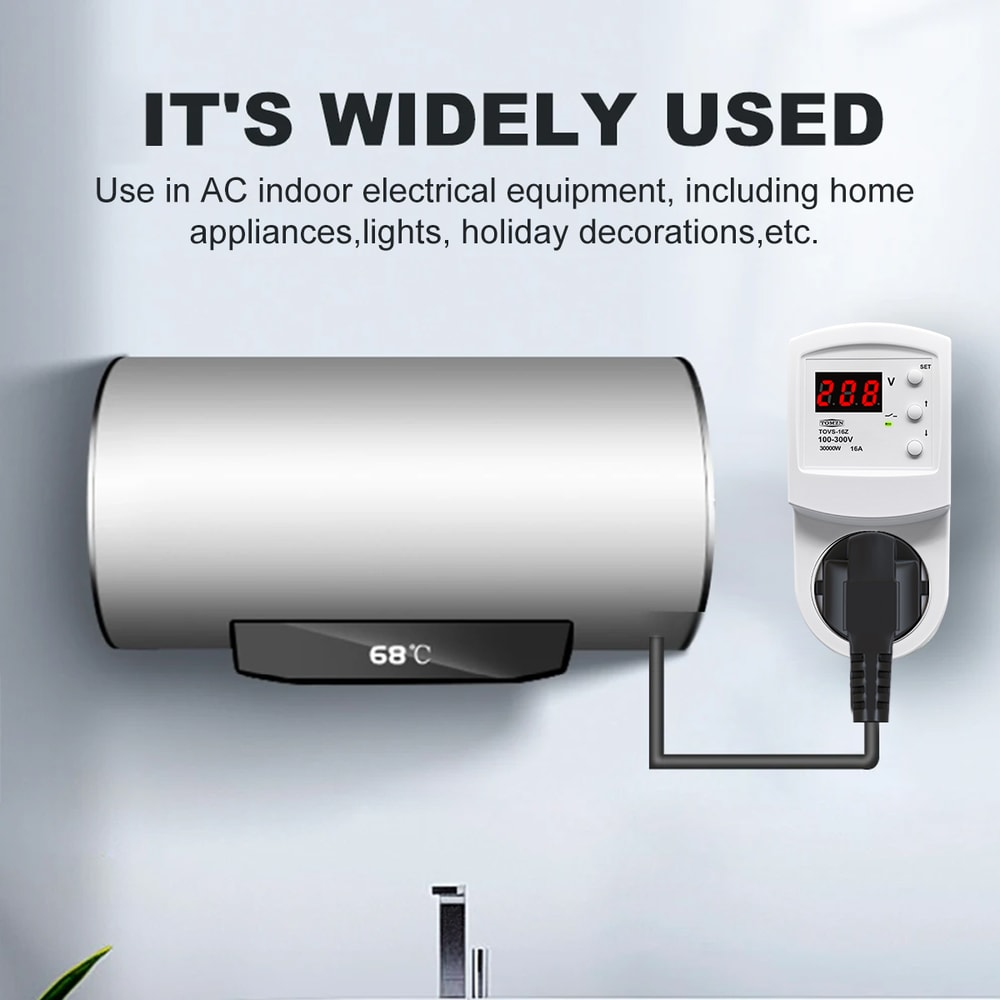 Smart Automatic Voltage Protector Socket With Overvoltage And Undervoltage Protection 2