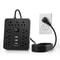 TRANSTON Surge Protector Power Strip with USB, Outlet Extension Cord for Home Office Charging