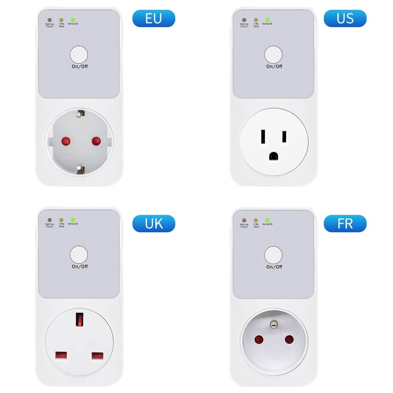 Smart Voltage Protector Socket with PIR Sensor Surge Protection for Home Appliances