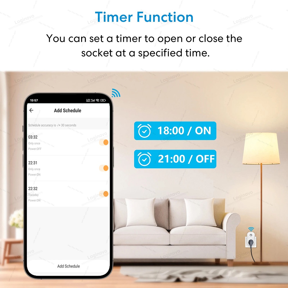 Tuya Smart WiFi Socket Israel Plug with Energy Monitor Alexa Compatible