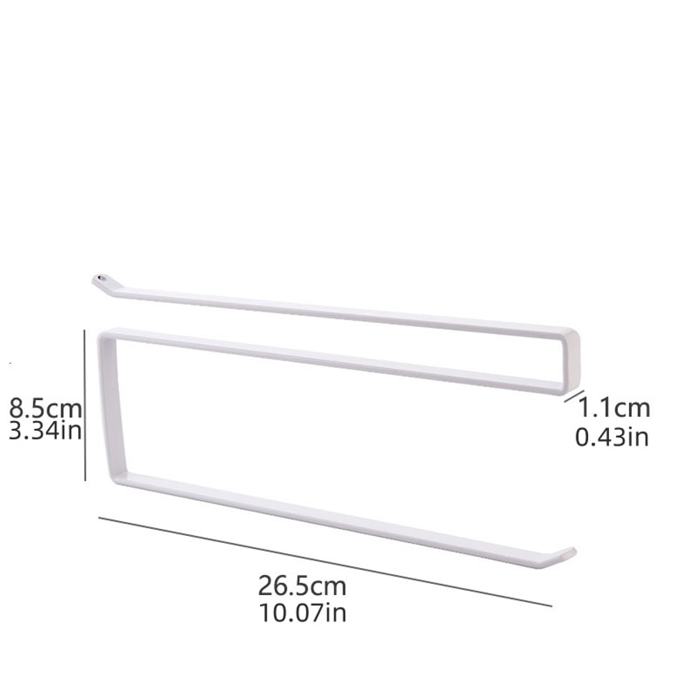 Wall Mounted Paper Towel Holder No Drill Kitchen Organizer With Multi Purpose Storage Rack 0