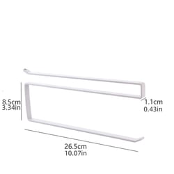 wall mounted paper towel holder no drill kitchen organizer with multi purpose storage rack