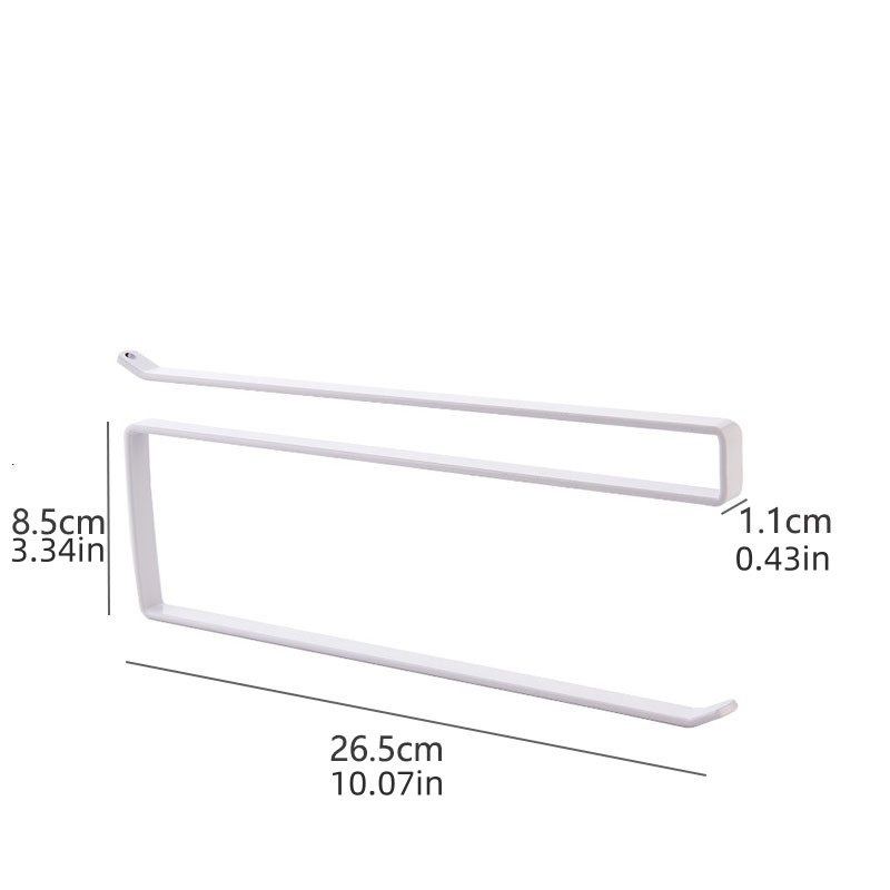 Wall Mounted Paper Towel Holder No Drill Kitchen Organizer With Multi Purpose Storage Rack 0