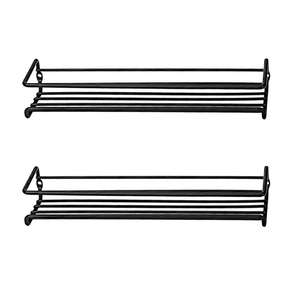 Multi Use Wall Mounted Spice Rack Metal Shelf For Kitchen Bathroom Storage 7