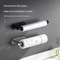Wall Mounted Paper Towel Holder Stainless Steel Organizer Rack For Kitchen Bathroom Storage 4