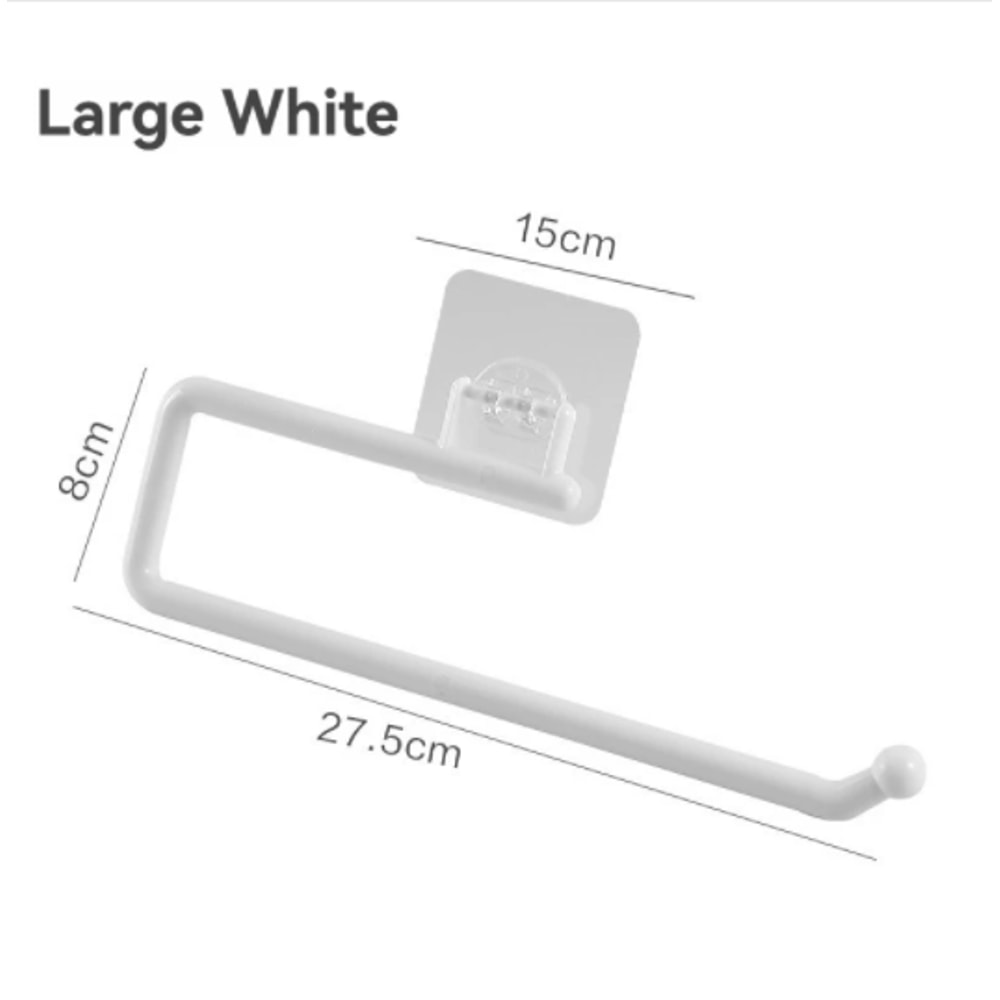 Wall Mounted Paper Towel Holder Stainless Steel Organizer Rack For Kitchen Bathroom Storage 6