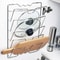 Wall Mounted Pot Lid Organizer Rack Tier Rust Free Kitchen Storage Holder