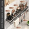 No Drill Wall Mounted Knife Rack with Utensil Holder and Chopstick Organizer