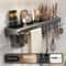 No Drill Wall Mounted Knife Rack with Utensil Holder and Chopstick Organizer