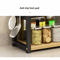 Tier Storage Rack Countertop Organizer Space Saving Spice Rack Shelf