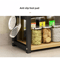 Tier Storage Rack Countertop Organizer Space Saving Spice Rack Shelf