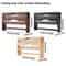 Bamboo Kitchen Organizer with Cutter Wall Mount Foil and Wrap Dispenser