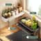 Space-Saving Kitchen Sink Organizer with Drain Rack & Soap Holder