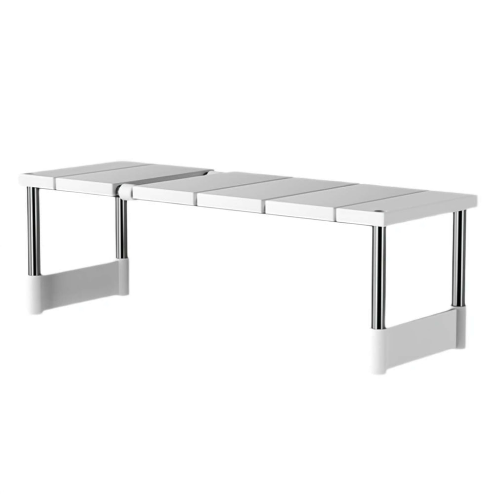 Adjustable Cabinet Organizer Shelves Stackable Expandable Kitchen Storage Rack For Counters Sink S 5