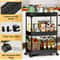 Tier Rolling Storage Cart Mobile Shelving Unit Bathroom Organizer Trolley