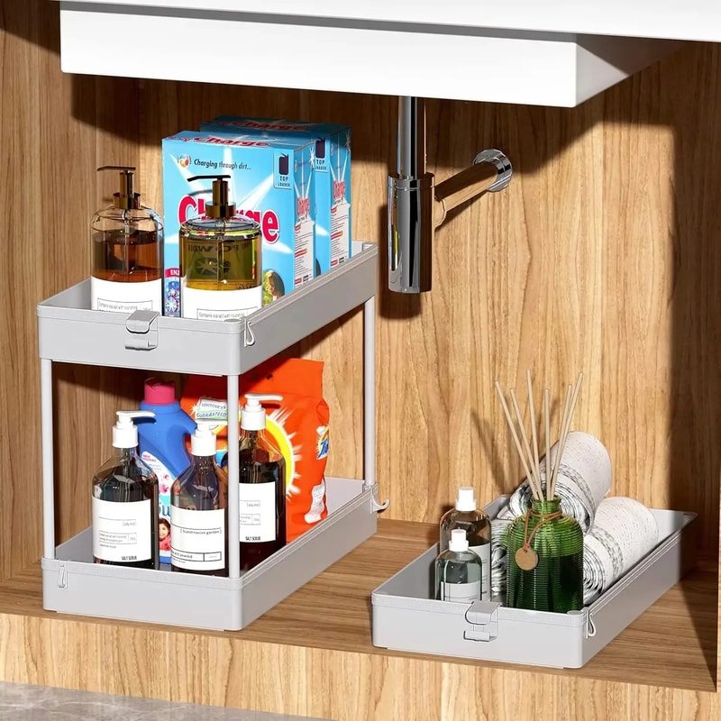 Tier Rolling Storage Cart Mobile Shelving Unit Bathroom Organizer Trolley