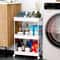 Tier Rolling Storage Cart Mobile Shelving Unit Bathroom Organizer Trolley