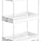 Tier Rolling Storage Cart Mobile Shelving Unit Bathroom Organizer Trolley
