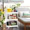 Tier Rolling Storage Cart Mobile Shelving Unit Bathroom Organizer Trolley