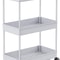 Tier Rolling Storage Cart Mobile Shelving Unit Bathroom Organizer Trolley