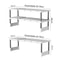 Adjustable Stackable Storage Rack Closet Organizer Shelves for Wardrobe and Kitchen