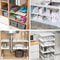 Adjustable Stackable Storage Rack Closet Organizer Shelves for Wardrobe and Kitchen