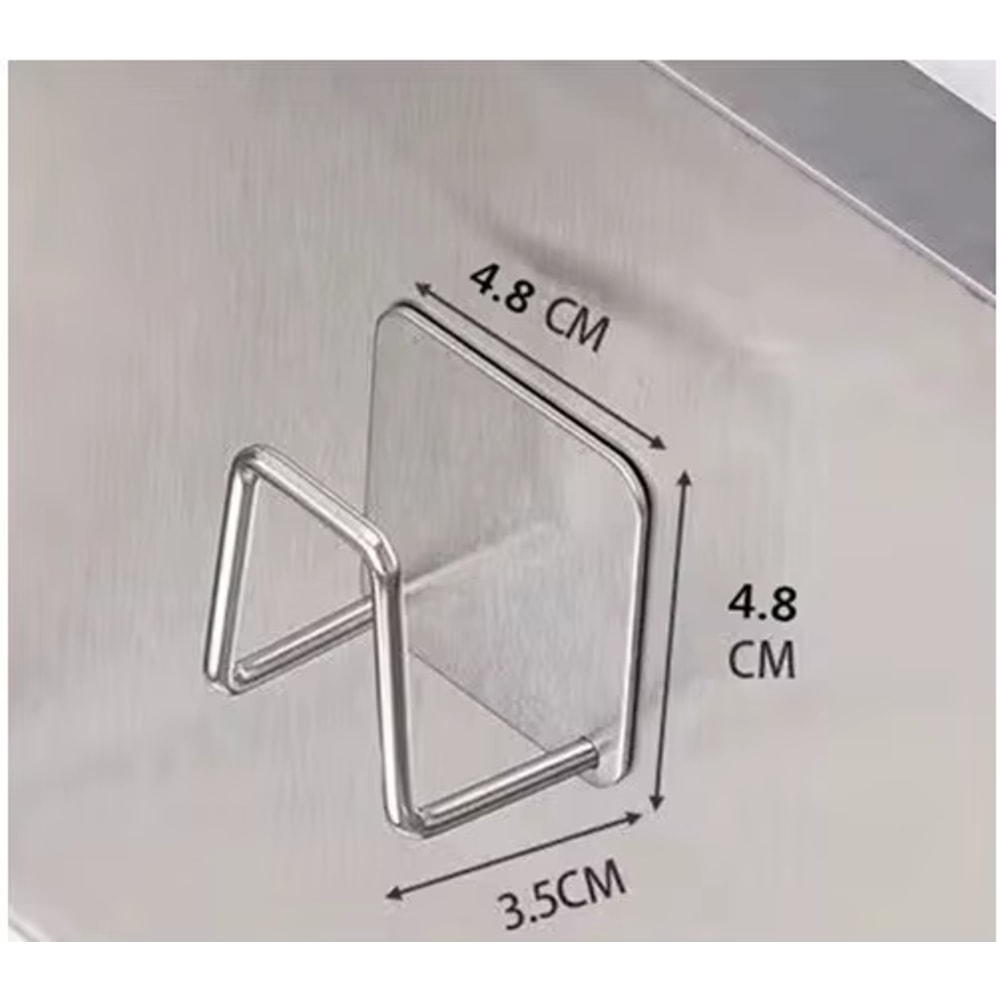 Stainless Steel Sink Organizer Rack Adhesive Sponge Holder Kitchen Wall Storage Shelf 5