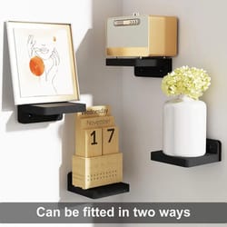 pack small floating shelves wood display ledges for wall compact decor storage