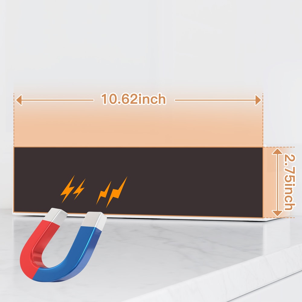 Magnetic Fridge Shelf Organizer Rack Multi Use Spice Storage Solutionkit