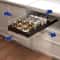 Expandable Pull Out Cabinet Organizer Drawer for Under Sink Storage and Kitchen Shelving