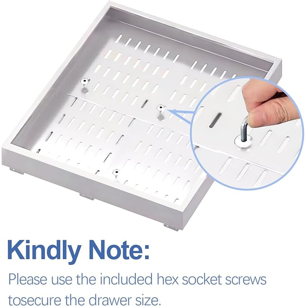 Expandable Pull Out Cabinet Organizer Drawer for Under Sink Storage and Kitchen Shelving