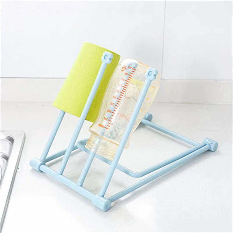 Foldable Kitchen Towel Rack Stand Space Saving Dish Cloth Drying Organizer 4