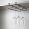 Under Cabinet Wine Glass Holder No Drill Stemware Rack Kitchen Organizer 0