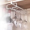 Under Cabinet Wine Glass Holder No Drill Stemware Rack Kitchen Organizer 2