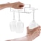 Under Cabinet Wine Glass Holder No Drill Stemware Rack Kitchen Organizer 3