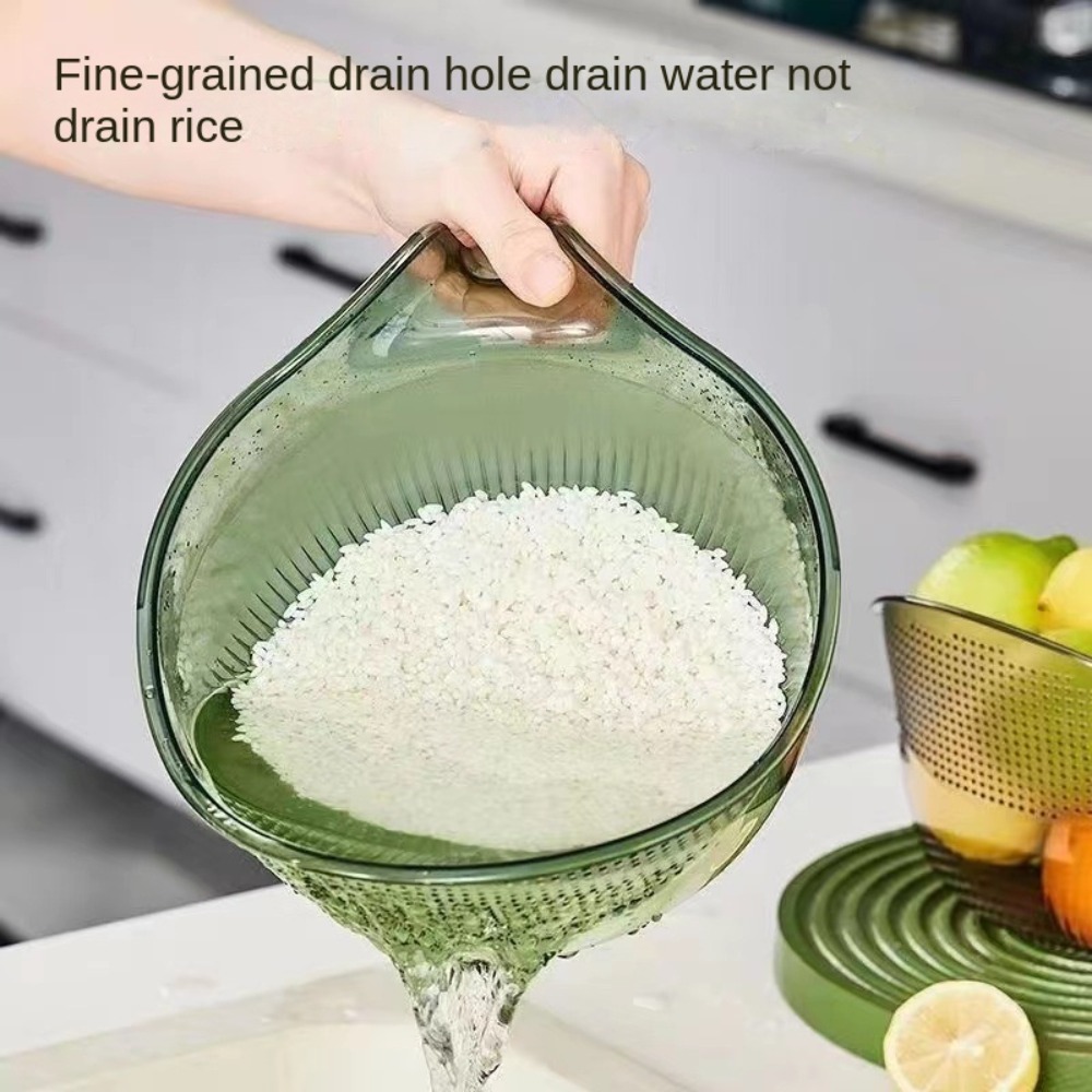 Multifunctional Kitchen Drain Basket Strainer Bowl for Fruits, Rice and Vegetables