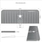 Silicone Faucet Mat Sink Splash Guard Kitchen Sink Drying Mat with Drain Spout