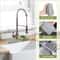 Silicone Faucet Mat Sink Splash Guard Kitchen Sink Drying Mat with Drain Spout