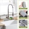 Silicone Faucet Mat Sink Splash Guard Kitchen Sink Drying Mat with Drain Spout