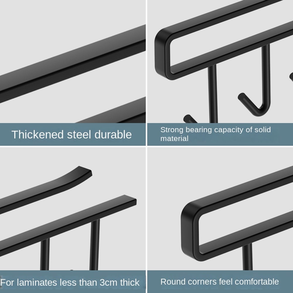 Multi Purpose Adhesive Kitchen Hook No Drill Wall Hook For Utensils And Storage 1