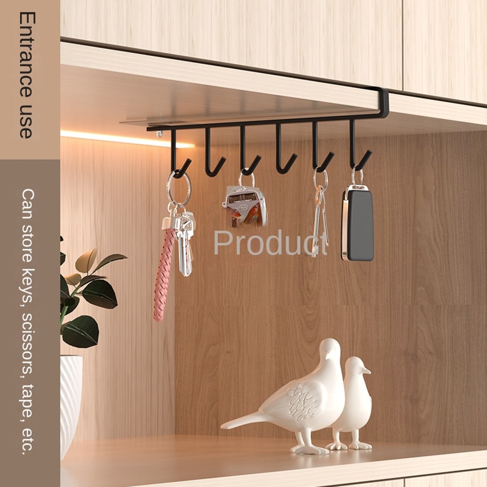 Multi Purpose Adhesive Kitchen Hook No Drill Wall Hook For Utensils And Storage 2