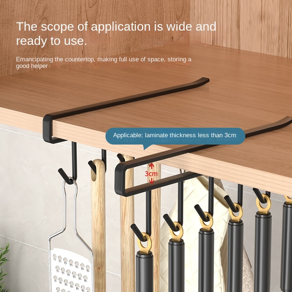 Multi Purpose Adhesive Kitchen Hook No Drill Wall Hook For Utensils And Storage 4