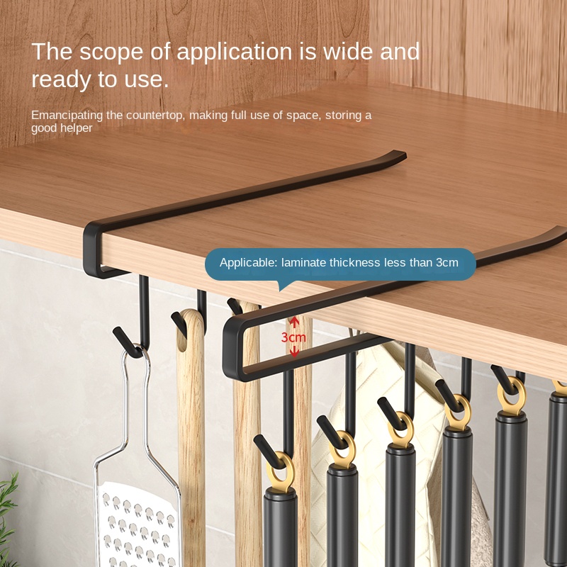 Multi Purpose Adhesive Kitchen Hook No Drill Wall Hook For Utensils And Storage 4