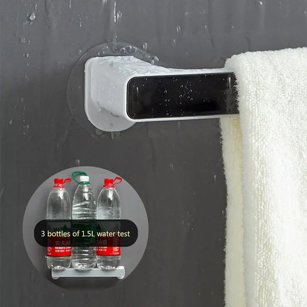 Under Cabinet Paper Towel Holder Rack with Multi Use Kitchen Organizer Bar for Bathroom & Storage