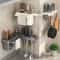 Wall Mounted Knife Rack Organizer with Chopstick Holder Kitchen Storage Shelf