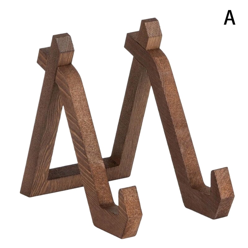 Wooden Cookbook Stand Kitchen Display Easel for Recipes Tablet and Plates