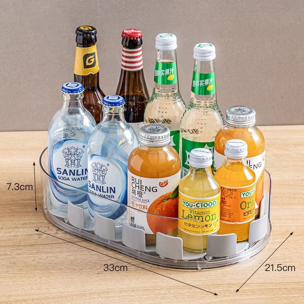 Rotating Lazy Susan Organizer Tray For Fridge Cabinet Storage 3